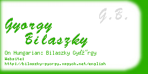 gyorgy bilaszky business card